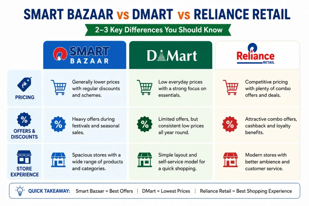 Complete Shopper's Guide to Smart Bazaar, DMart & Reliance Retail